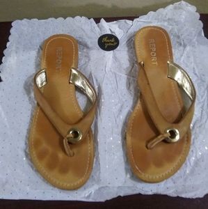 Report Slip On Leather Sandals